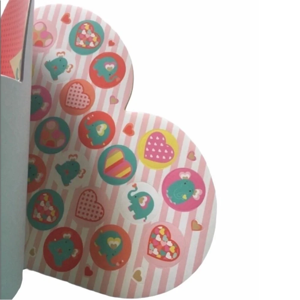 Valentine’s Stickers 2 Books 472+ Total Panda Elephant Owls Planner Scrapbooking